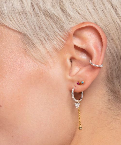 Thomas Sabo Single Ear Stud Colourful Stones, Gold - Bilde 3
