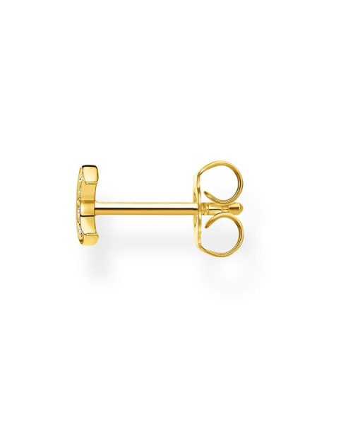 Thomas Sabo Single Ear Stud Moon Pavé Gold - Bilde 2