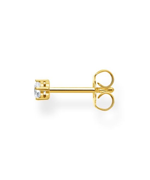 Thomas Sabo Single Ear Stud White Stone Gold - Bilde 2