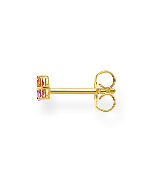 Thomas Sabo Single Ear Stud Colourful Stones, Gold - Bilde 2
