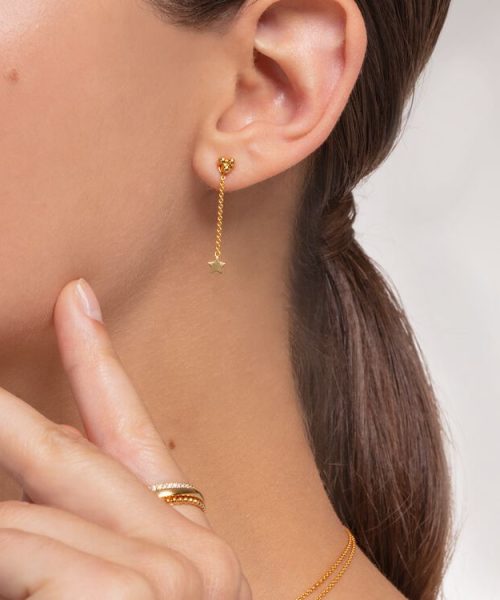 Thomas Sabo Single Ear Stud Dots Gold - Bilde 3