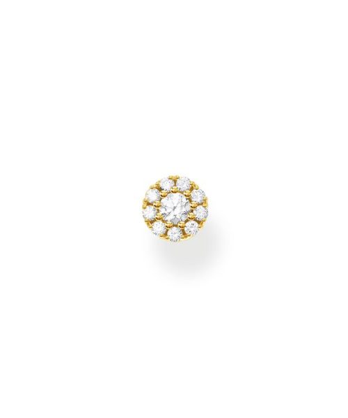 Thomas Sabo Single Ear Stud White Stones Gold