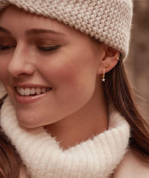 Thomas Sabo Single ear stud stars gold - Bilde 4
