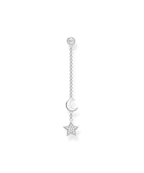Thomas Sabo Single Earring Star And Moon Silver
