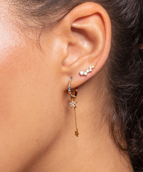 Thomas Sabo Ear Climber White Stones Gold - Bilde 3