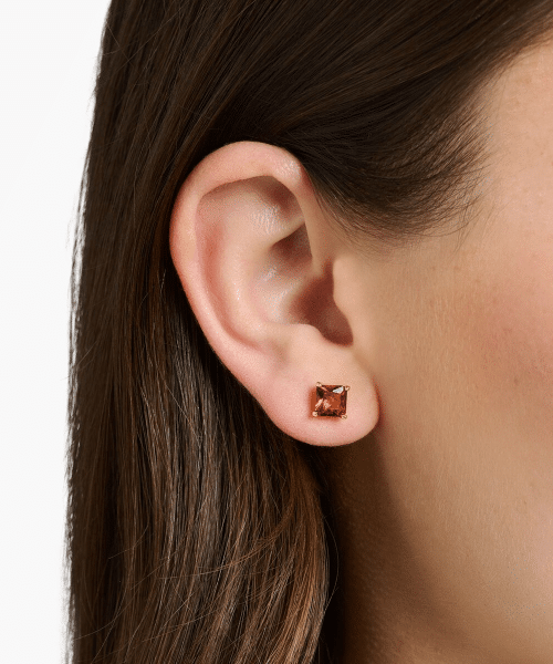 Thomas Sabo Ear studs with orange stone gold plated - Bilde 2