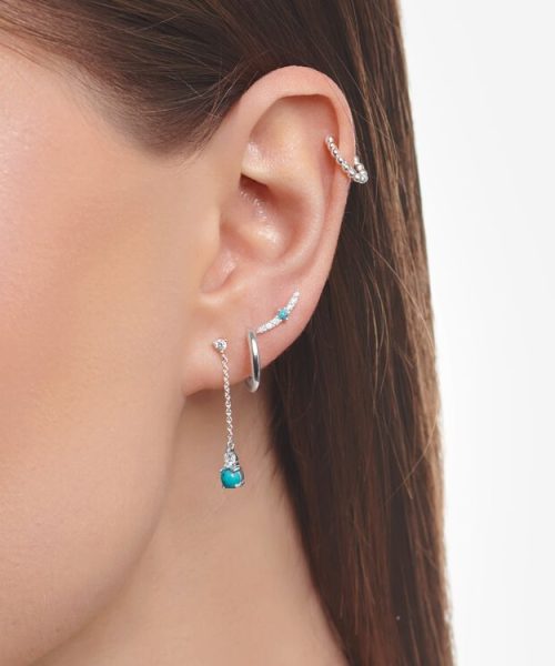 Thomas Sabo Single Ear Stud Turquoise Stone - Bilde 3