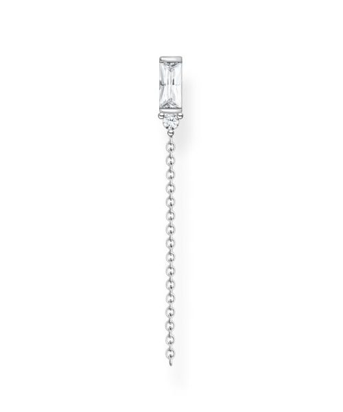 Thomas Sabo Single Earring White Stone Silver