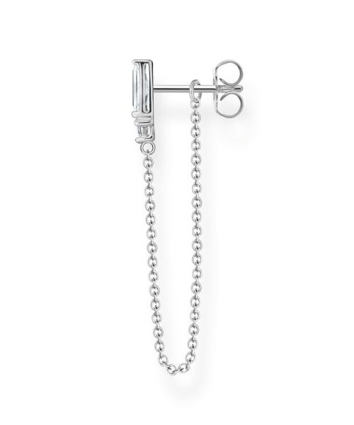 Thomas Sabo Single Earring White Stone Silver - Bilde 2