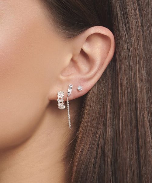 Thomas Sabo Single Earring White Stone Silver - Bilde 3
