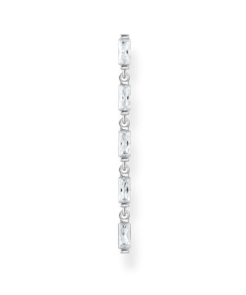 Thomas Sabo Single Earring White Stones, Silver