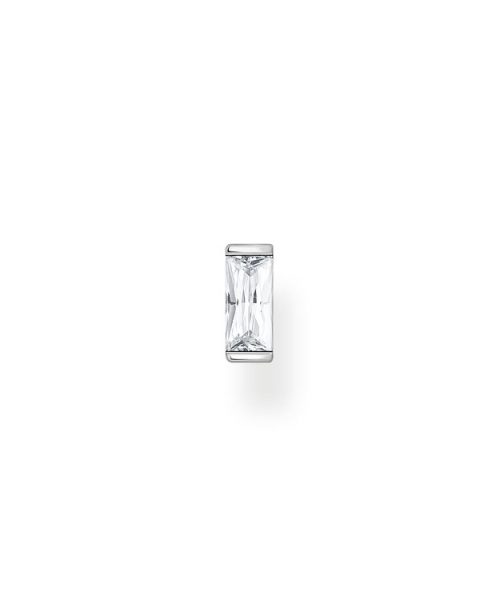 Thomas Sabo Single Ear Stud White Stone Silver