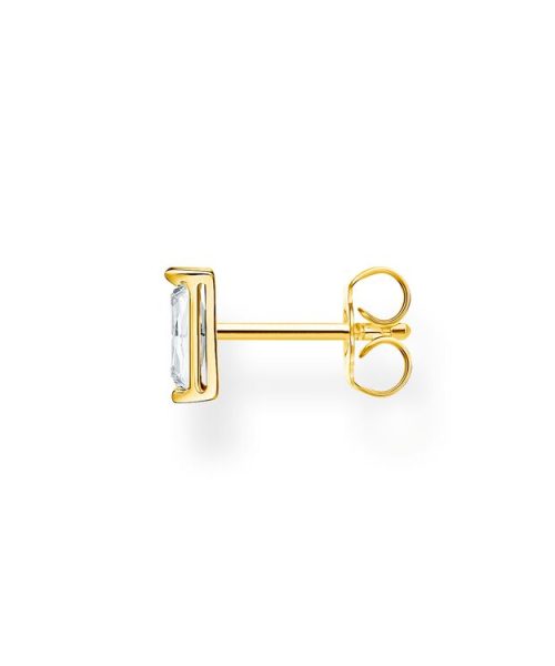Thomas Sabo Single Ear Stud White Stone Gold - Bilde 2