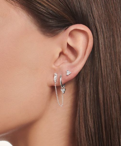 Thomas Sabo Single Ear Stud White Stone Silver - Bilde 3