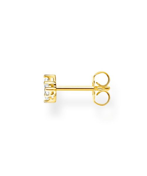 Thomas Sabo Single Ear Stud White Stone Gold - Bilde 2