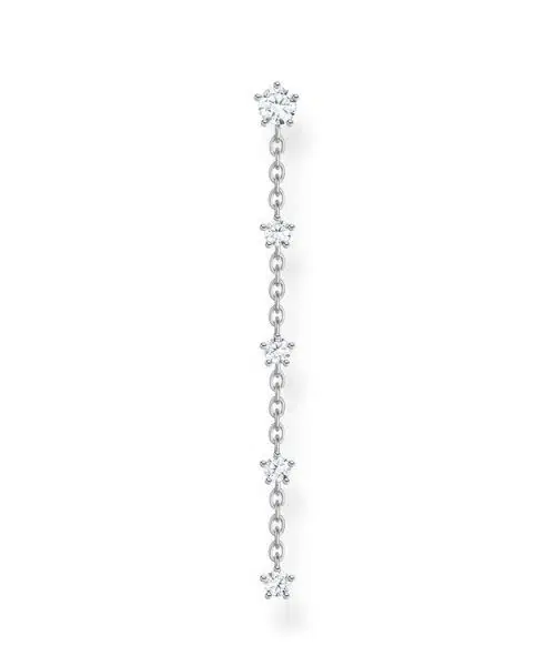 Thomas Sabo Single Ear Stud Vintage White Stones Gold