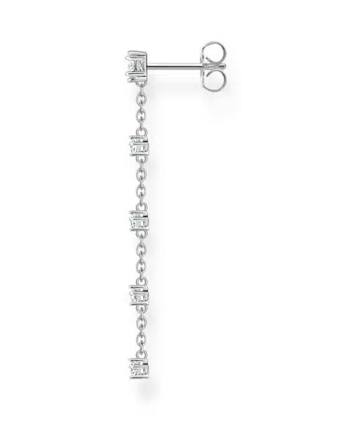 Thomas Sabo Single Ear Stud Vintage White Stones Gold - Bilde 2