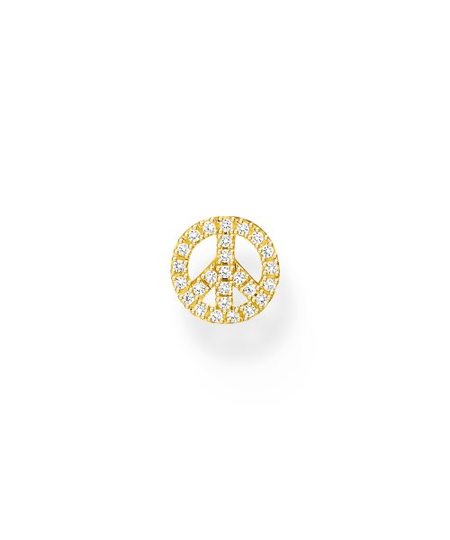 Thomas Sabo Single ear stud peace gold