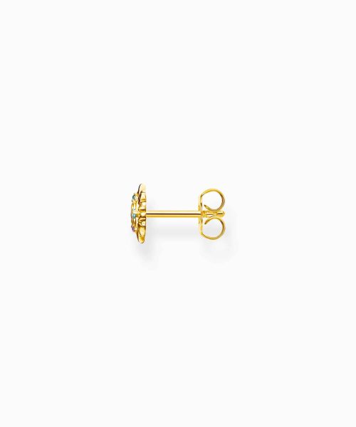 Thomas Sabo Gold-plated single ear stud sun with colourful stones - Bilde 2