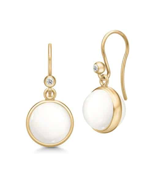 Julie Sandlau Prime Earrings Ivory Crystal