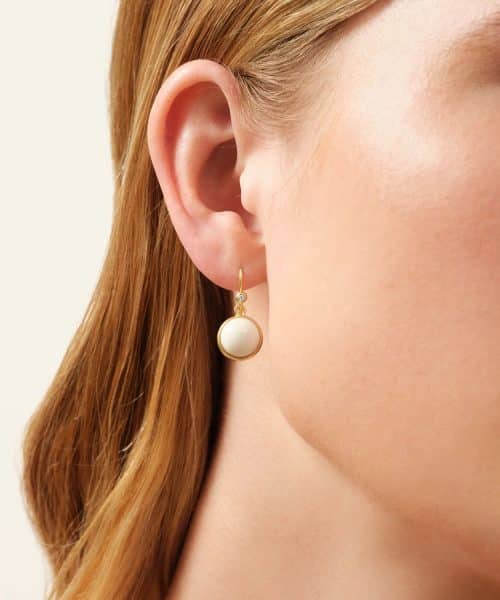 Julie Sandlau Prime Earrings Ivory Crystal - Bilde 2