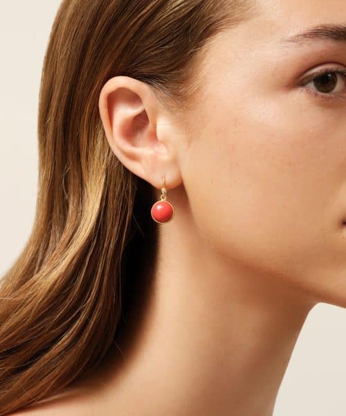 Julie Sandlau Prime Earrings Red Coral Crystal - Bilde 2