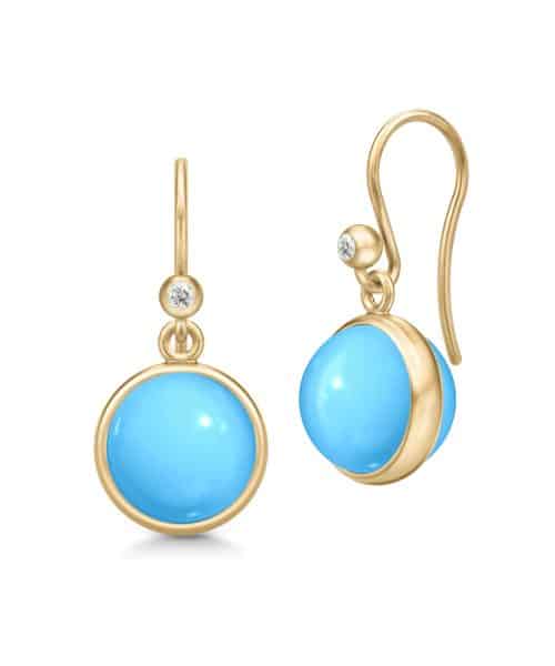 Julie Sandlau Prime Earrings Turquoise Crystal