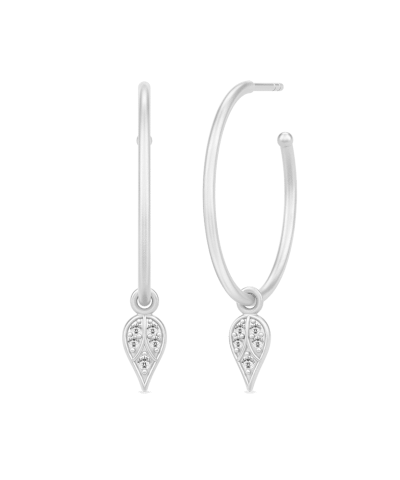 Julie Sandlau - Peacock hoops rhodium