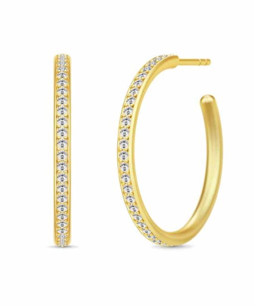 Julie Sandlau - Infinity Medium Hoops - Gold