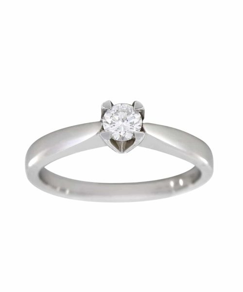 Adele enstens diamantring i hvitt gull 0.25ct TW.SI