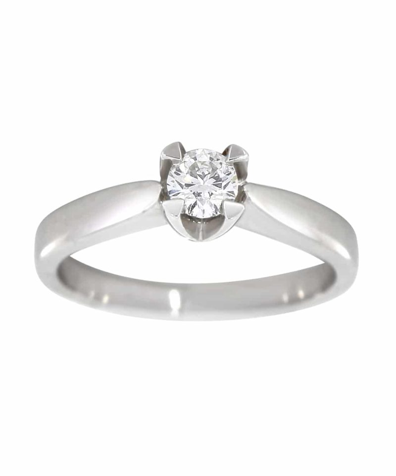 Adele enstens diamantring i hvitt gull 0.30ct TW.SI