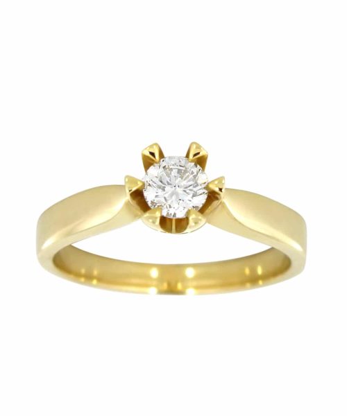 Victoria Gult Gull Diamantring 0.40ct TW.SI