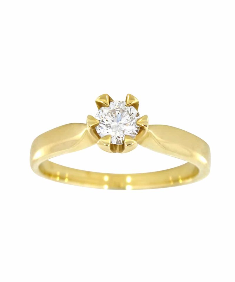 Victoria Gult Gull Diamantring 0.50ct TW.SI