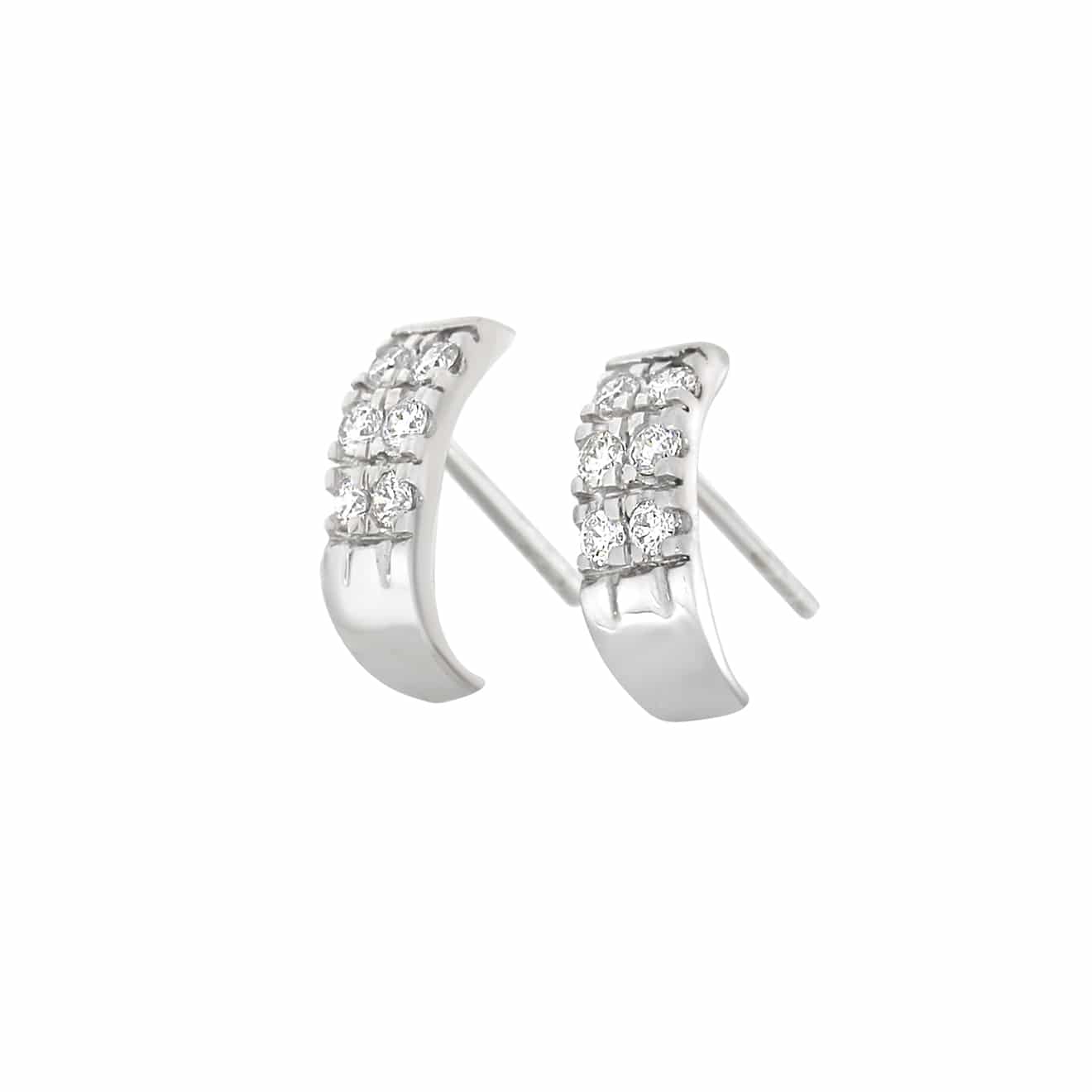 Hvitt gull allianse ørepynt 0.36ct TW.SI