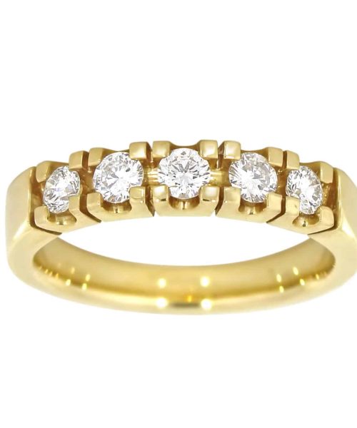 Alliansering i Gult Gull med Diamant 0,50ct TW.SI