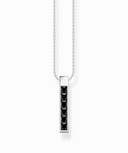 Thomas Sabo Necklace with black stones silver