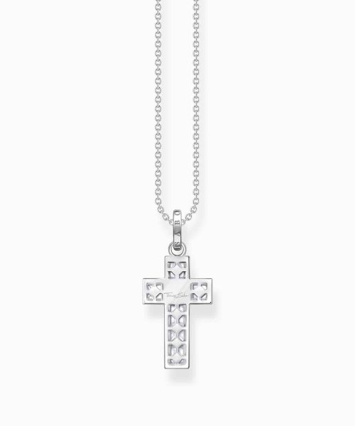 Thomas Sabo Necklace cross with white stones silver - Bilde 2