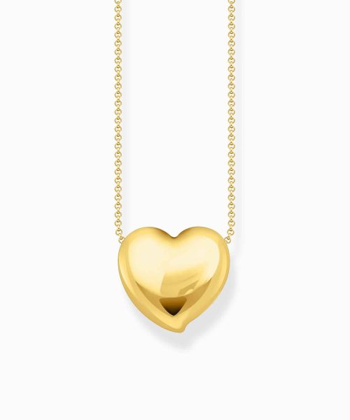 Thomas Sabo Gold-plated necklace with heart pendant