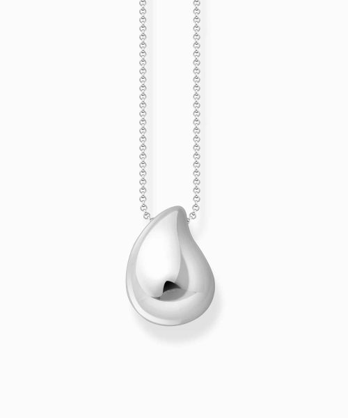 Thomas Sabo Silver necklace with pendant in organic drop-shape