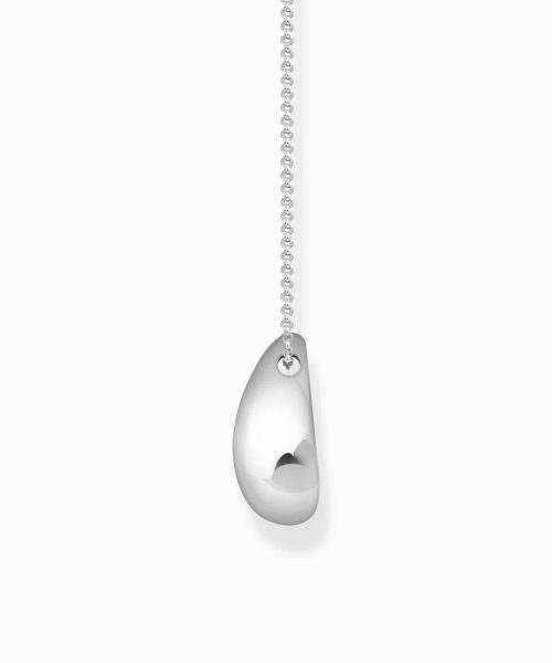 Thomas Sabo Silver necklace with pendant in organic drop-shape - Bilde 2