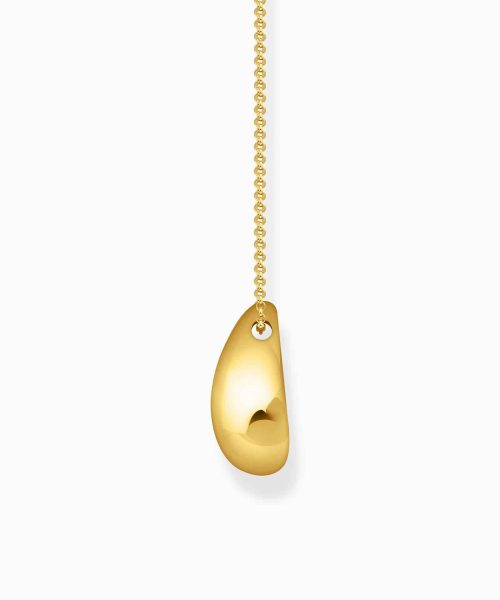 Thomas Sabo Gold-plated necklace with pendant in organic drop-shape - Bilde 2