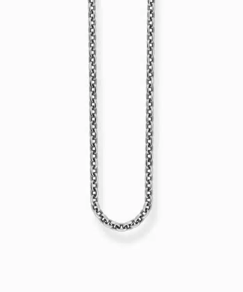 Thomas Sabo Anchor necklace Silver blackened Thickness 2,50 mm