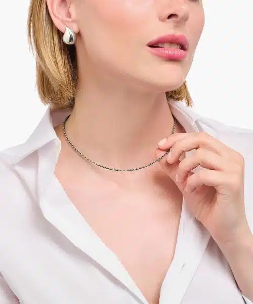 Thomas Sabo Anchor necklace Silver blackened Thickness 2,50 mm - Bilde 3