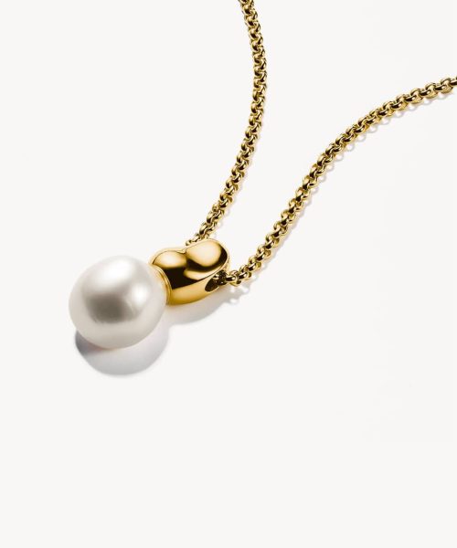 Thomas Sabo Gold-plated necklace with pearl pendant Natural Beauty - Bilde 2