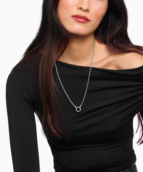 Thomas Sabo Silver venetian necklace 2.7 mm with round clasp - Bilde 2
