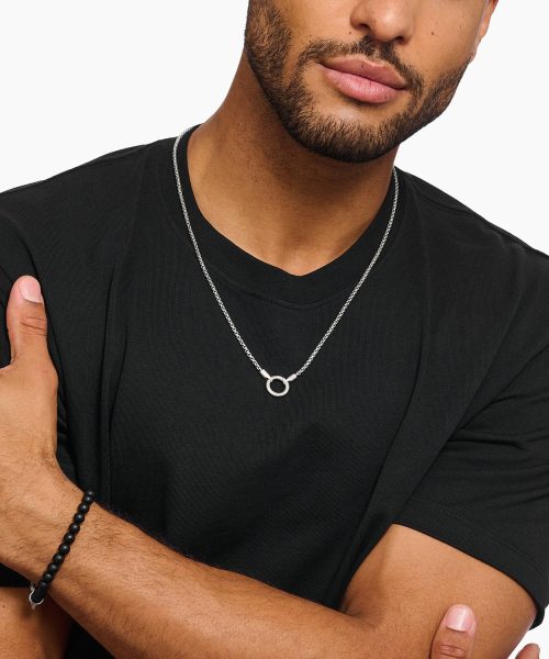 Thomas Sabo Silver venetian necklace 2.7 mm with round clasp - Bilde 3