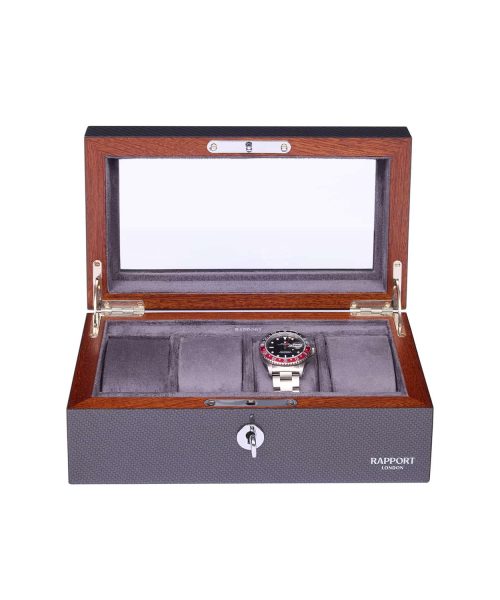 Optic Four Watch Box - Carbon Fibre