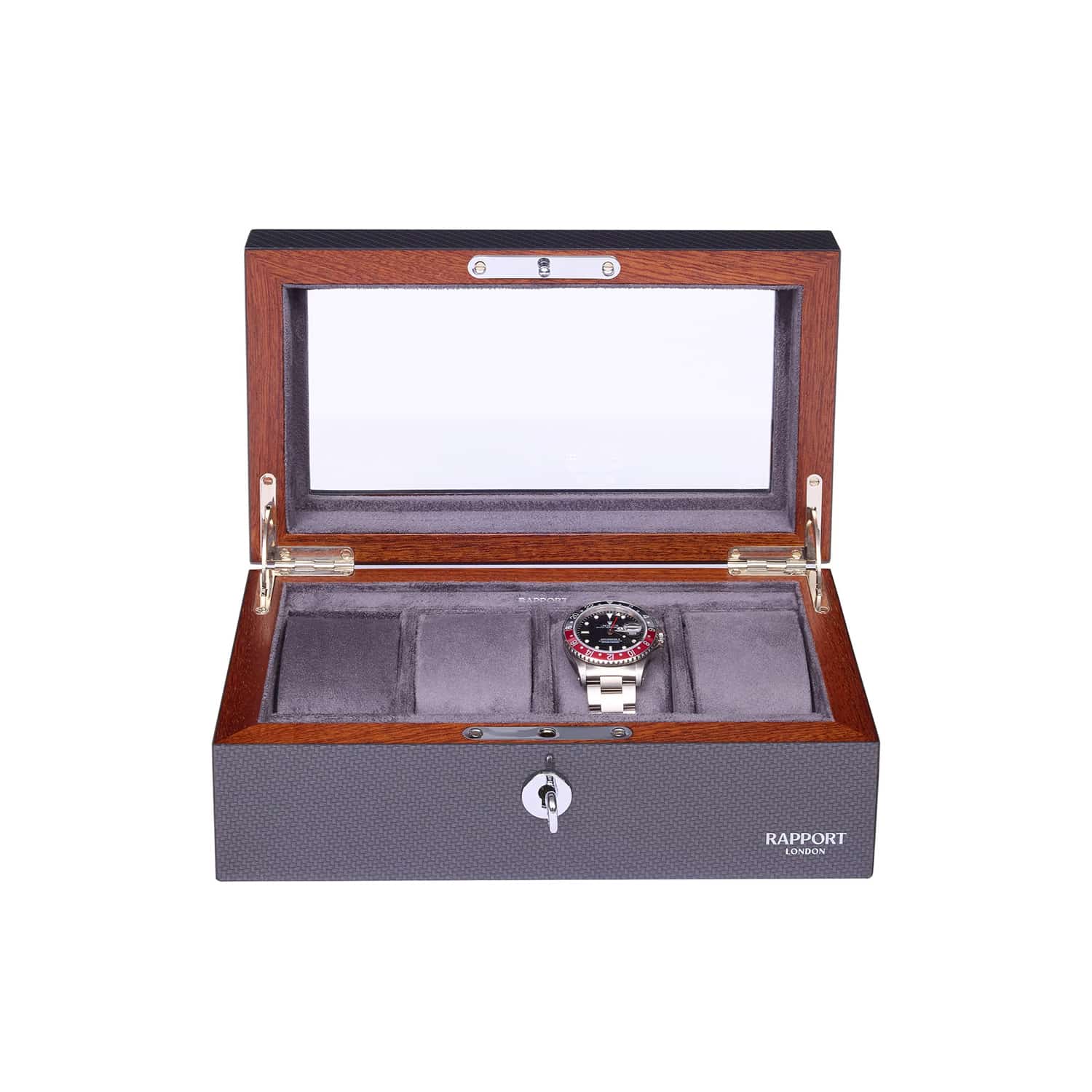 Optic Four Watch Box - Carbon Fibre
