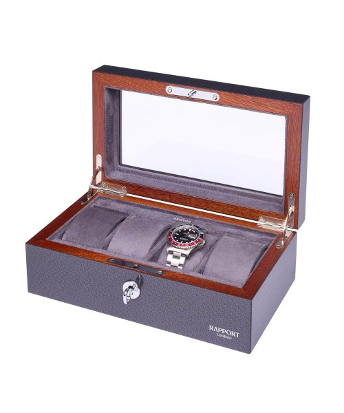 Optic Four Watch Box - Carbon Fibre - Bilde 3