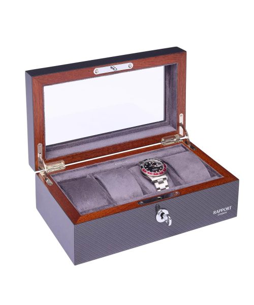 Optic Four Watch Box - Carbon Fibre - Bilde 4